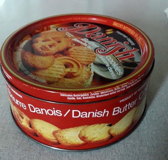 Kutija danskih kolača iz 1984.