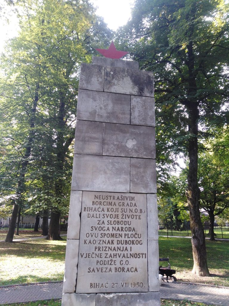 Spomenik borcima NOB-a u Bihaću